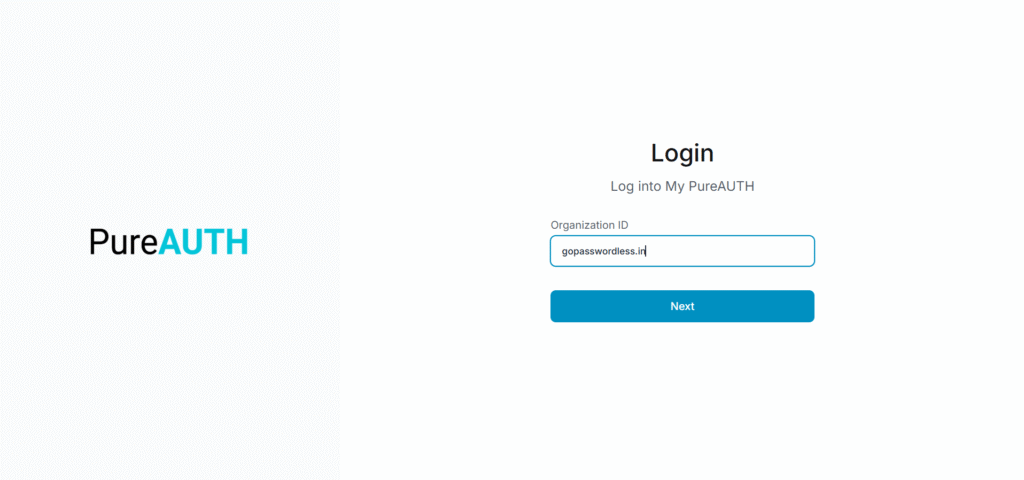 PureAUTH Login
